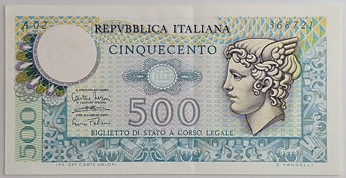 500 lire mercurio biglietto - 500,