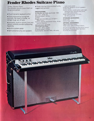 Original 1970 fender rhodes - fender,