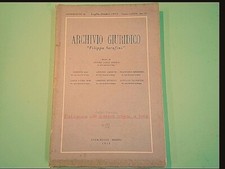 ARCHIVIO GIURIDICO FILIPPO SERAFINI LUGLIO OTTOBRE 1972 FASC. 1-2 MUCCHI