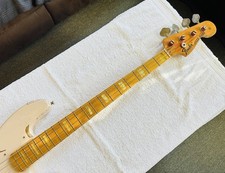 Vintage 1973 Fender Jazz Bass Neck, 20 tasti, Pearl Block intarsiato stile Geddy Lee