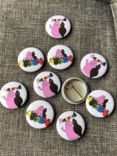 BARBAPAPA PIN BADGES x 10 -