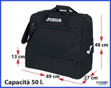 Borsone Sportivo JOMA da Calcio Borsa per Palestra Viaggio Tennis con Fondo Nera
