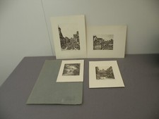 4 acqueforti, firmate