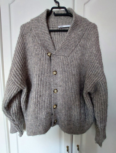 Maglione cardigan zara beige - maglione,