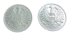 AUSTRIA - 2 monete 1 SCHILLING  del 1946 e 1952  - Republik Osterreich 
