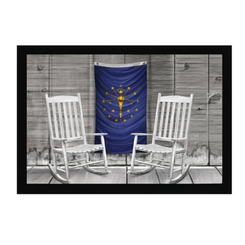 Bandiera indiana con - bandiera, sedia
