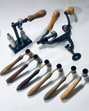 Set di attrezzi e cartucce vintage in ottone capper e decapper primer pistola tiro