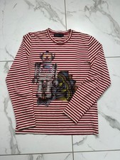 ETRO - Maglione girocollo uomo M a righe manica lunga Made in Italy