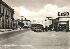 da1144 cartolina siderno marina stazione esso provinciadi reggio calabria bella!