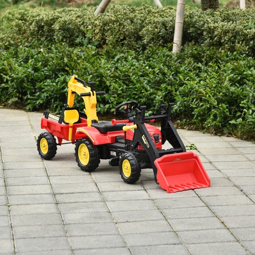 Homcom trattore pedali con - a,