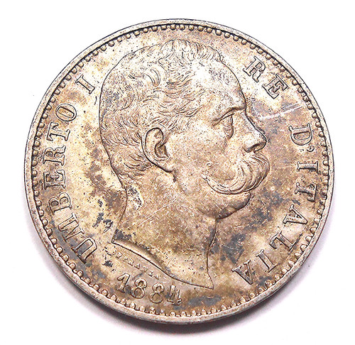 Moneta italia 1884 - moneta,