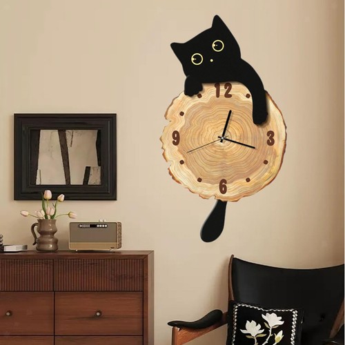 Orologio forma gatto con - orologio, a