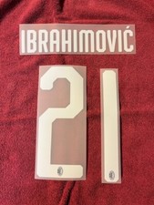 KIT IBRAHIMOVIC' 21 BIANCO X MAGLIA CALCIO MILAN NUOVO STILSCREEN NEW