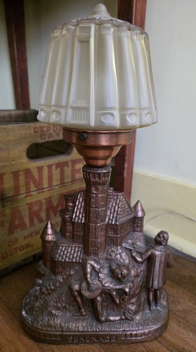 Vintage copper table lamp