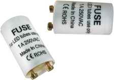 2 X Ponte Starter per Tubi Led T8 Starter Fusibile Ponte LED Fluorescente