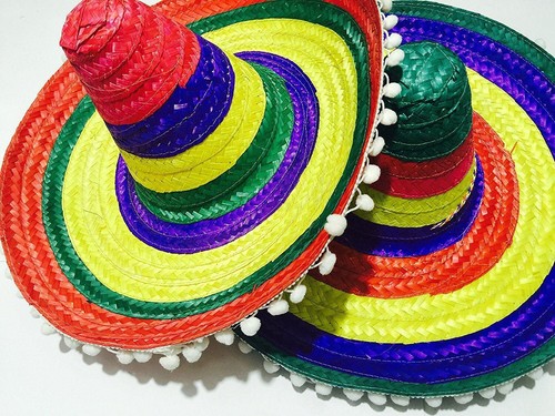 Sombrero rainbow hats - x,