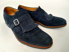 Scarpe Uomo Church's Shanghai pelle scamosciata blu 42,5/43 Luxury iconiche-XXX