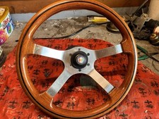volante vintage legno per automobili Alfa Romeo d’epoca diametro cm.37,5
