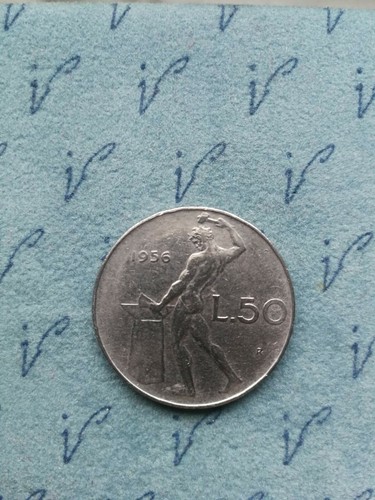 Rara moneta lire 1956 - rara, 50
