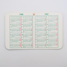 ROLEX CALENDAR CALENDARIO ANNO 1996 1997 MOLTO RARO ORIGINALE VINTAGE