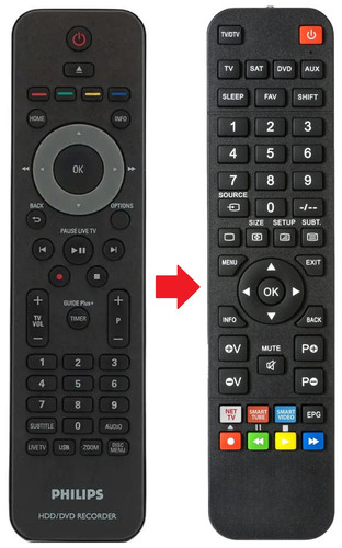 Telecomando adatto per philips - adatto,