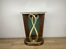 Consolle legno vetro foglie