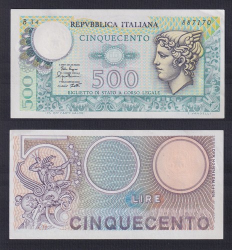 Banconota italia 500 lire - banconota,