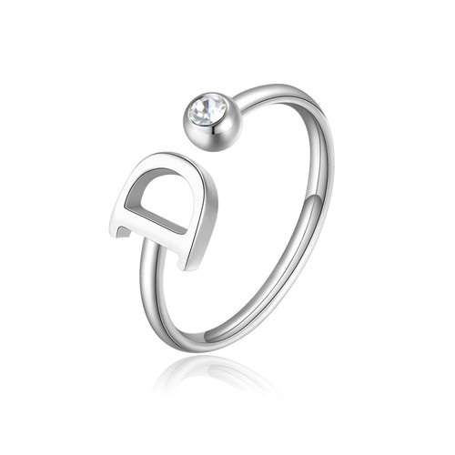 Anello donna acciaio con - anello,