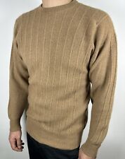 Ballantyne Pullover 100% Cammello Uomo Scotland invernale Luxury Girocollo Mglia