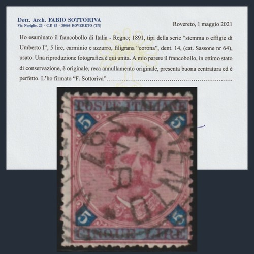Regno italia 1891 umberto - regno,