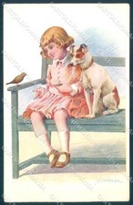 Cartolina Animali Marcel Cane Jack Russell Bambino serie 6010 PIEGA MORBIDA TW1347