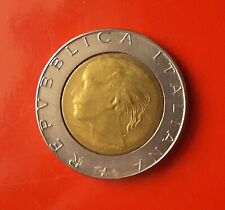 500 LIRE 1990 VARIANTE FIRMA GRANDE TRECCINE ONDULATE ERRORE - 2 ROTTURE [B282]