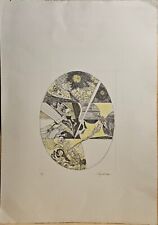 Aldo Borgonzoni,Acquaforte Su Carta, 1972, cm 32,5x25