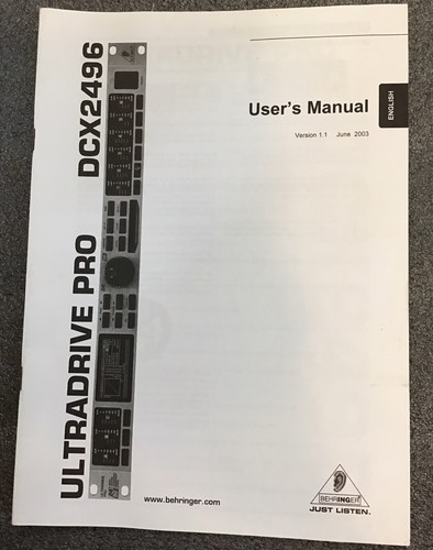 Behringer ultra drive - ultra, pro