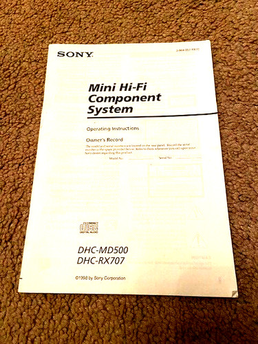 Sony mini component - sony,
