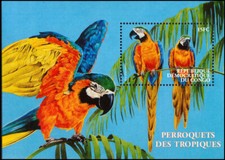 D.R. CONGO 1542 - Ara blu e