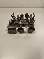 Lotto 12 temperamatite in metallo imbruttito tutti diversi vintage