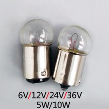 BA15s Indicatore Baionetta Lampadina Lampada 5W 10W 6/12/24/36V Contatto Singolo/Doppio