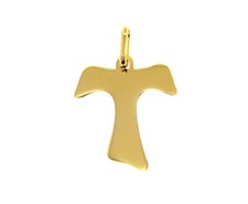 CIONDOLO CROCE TAU IN ORO