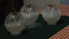 r127) Campane paralume sfere vetro Murano Mazzega Italia Epoca 1950