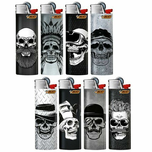 Accendino bic maxi skull - accendino,