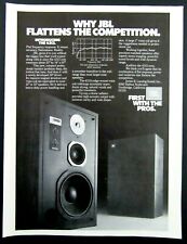 Pubblicità rivista JBL 4313 1979 altoparlanti abbinati di precisione "Primi con i professionisti"