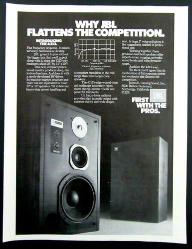 Pubblicità rivista jbl 4313 - pubblicità,