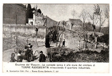 Cartolina - Torre Annunziata - Erusione del Vesuvio - Napoli