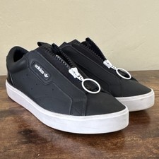 adidas Black White Zip Low Top