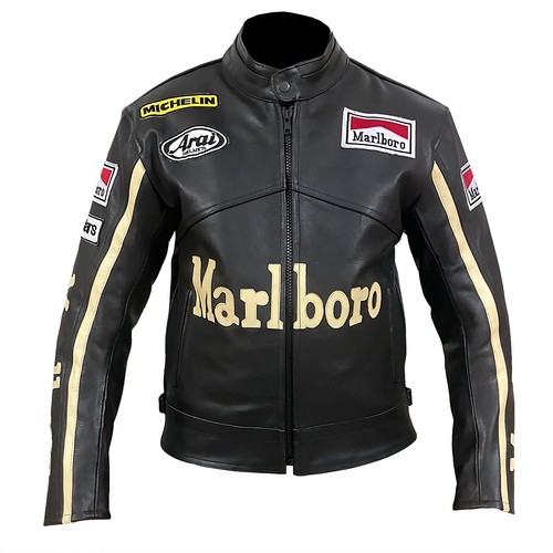 Giacca pelle nero vintage - pelle,