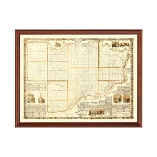 Vecchia mappa della contea di