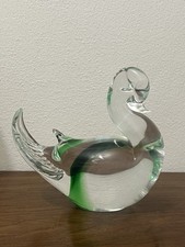 ? Papera in Vetro di Murano Verde Etichetta