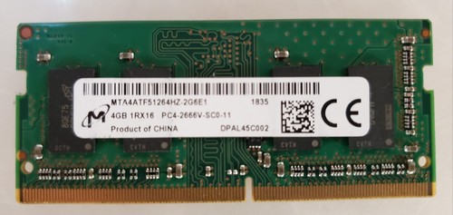 Memoria ram micron 1rx16 - 4, gb