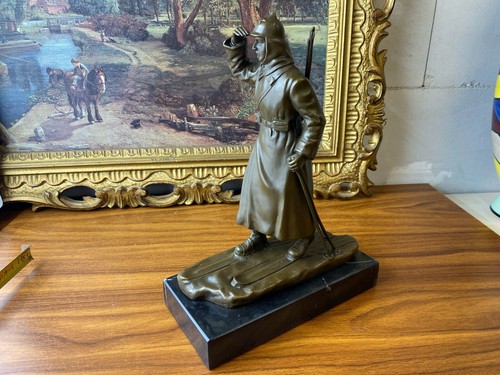 Scultura bronzo soldato - in,